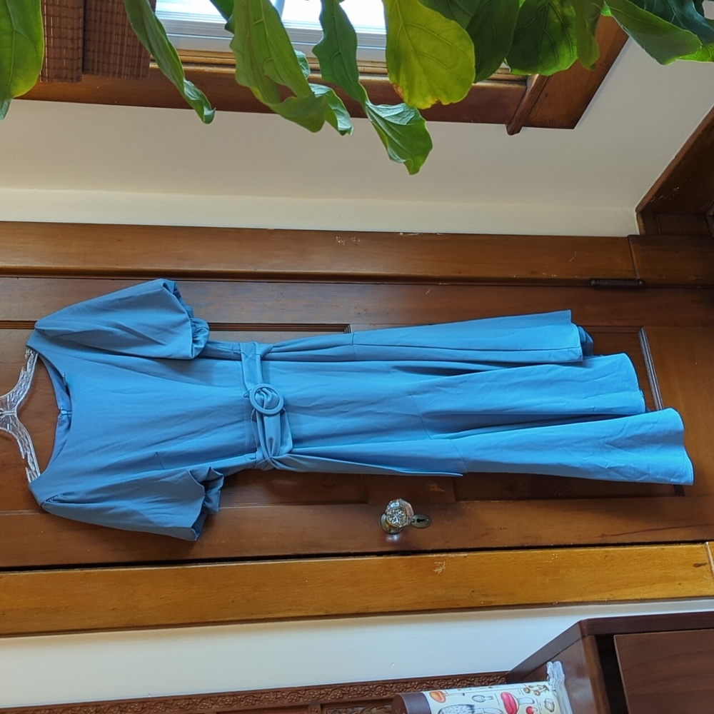 Blue Asymmetrical Dress